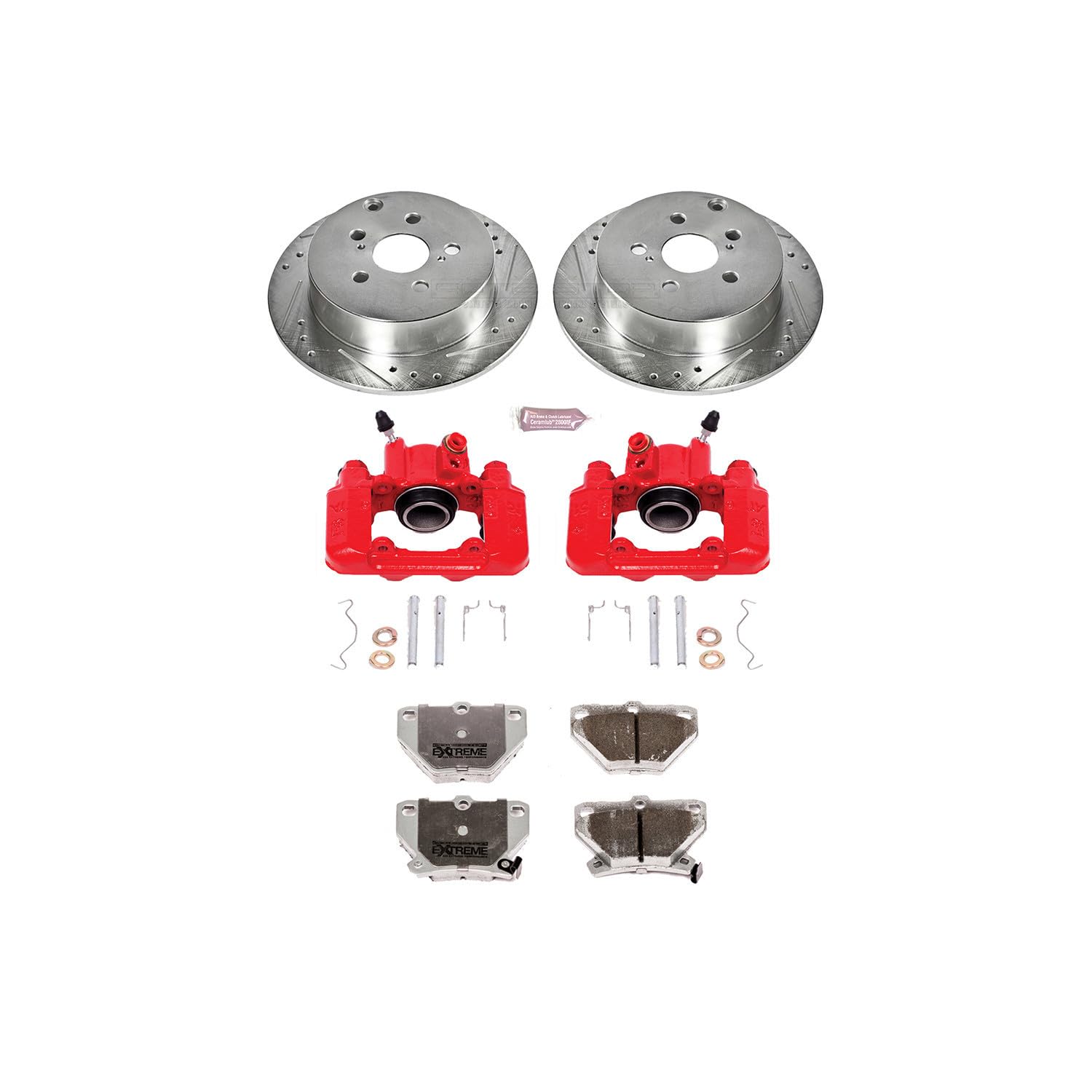 Power Stop Rear KC2318-26 Z26 Street Warrior Brake Kit Pontiac Toyota