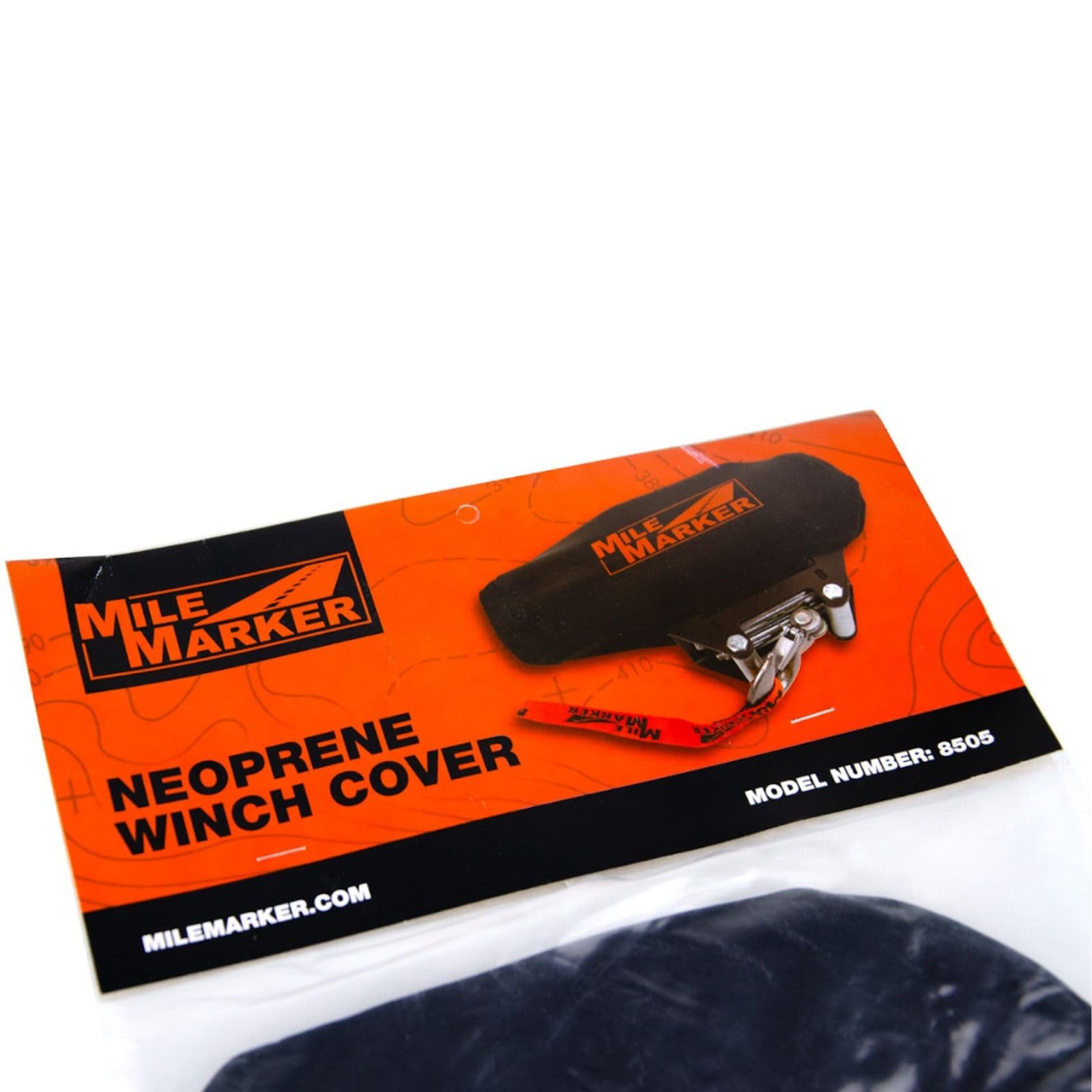 Mile Marker ATV 8505 Neoprene Winch Cover - All Weather Protection, Protects Winch from Mud / Road Debris / Elements, Resistant to Tears and Rips