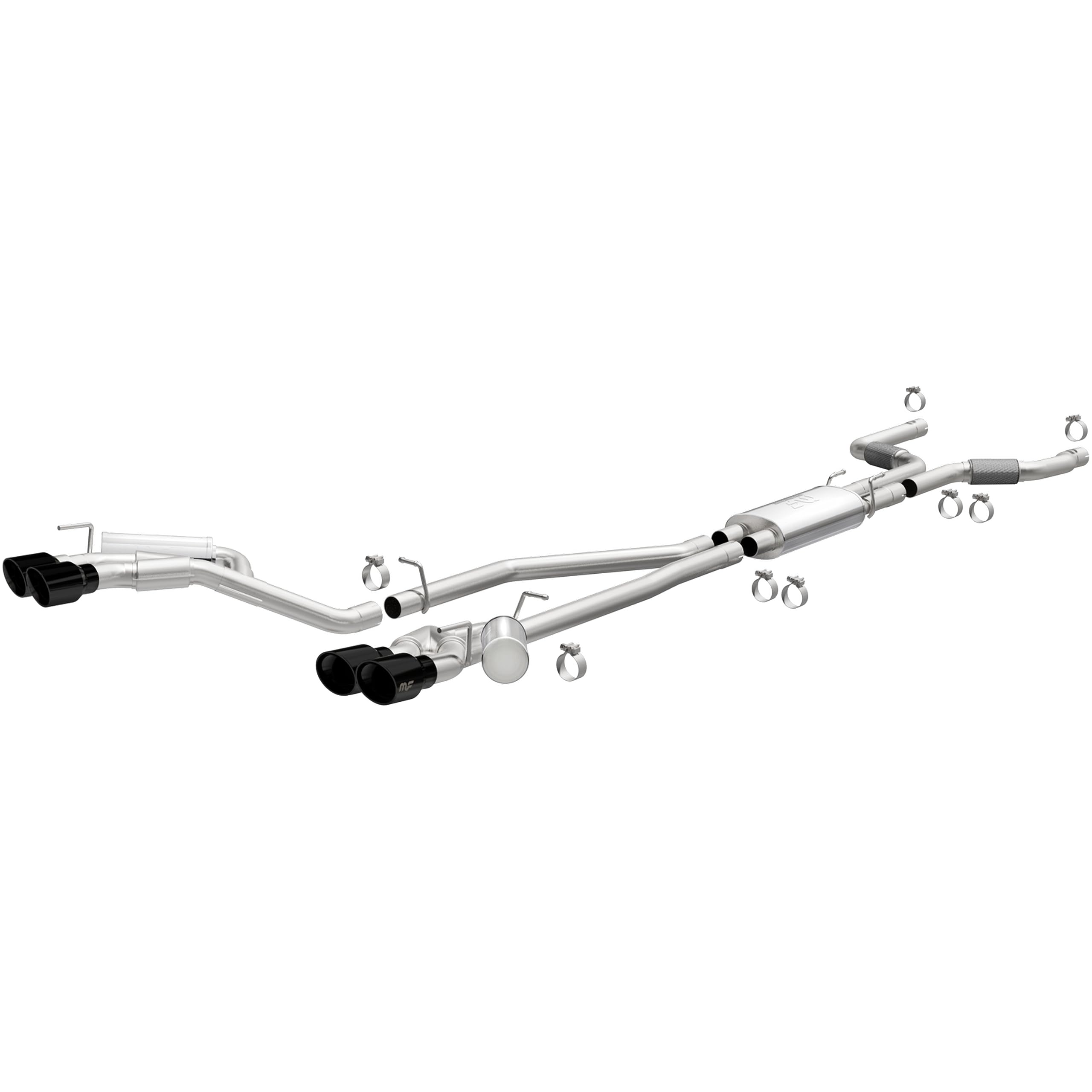 Performance MagnaFlow Exhaust System 19515: Cat-Back, Street Series, Quad Split Rear Exit Style
