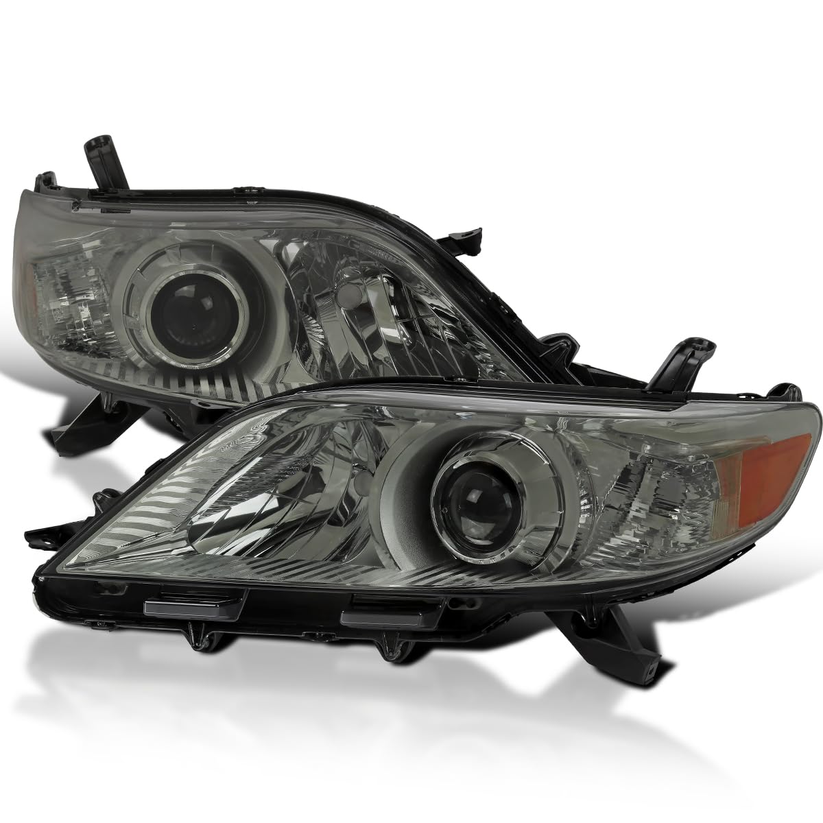 Smoke Projector Headlights SPEC-D TUNING Compatible with 2011-2020 Toyota Sienna, Left + Right Pair Headlamp Assembly
