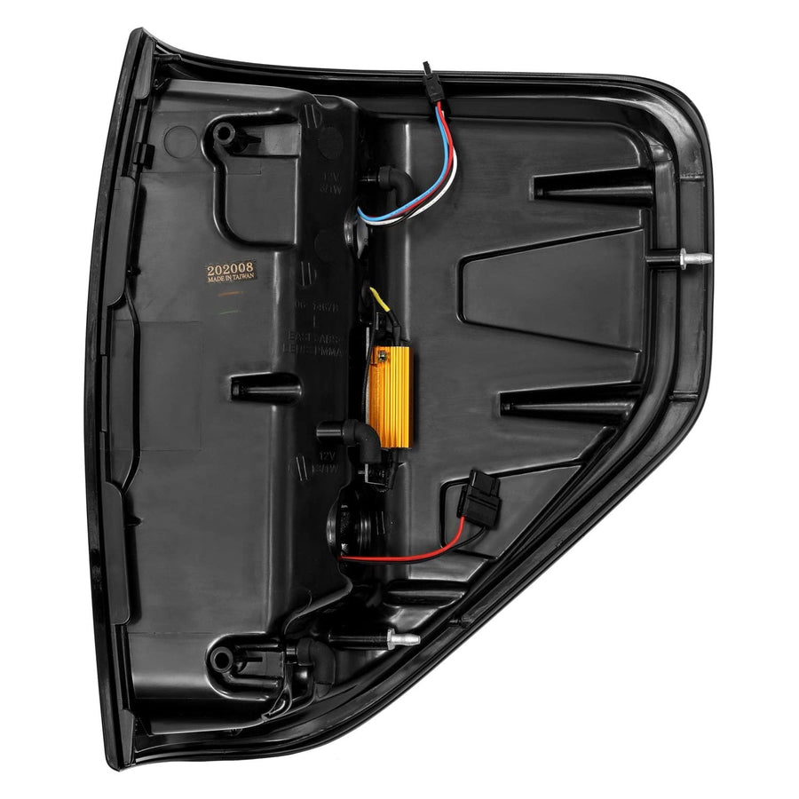 PRO-Series LED Tail Lights Jet Black AlphaRex 09-14 Ford F-150 (Excl Flareside Truck Bed Models)