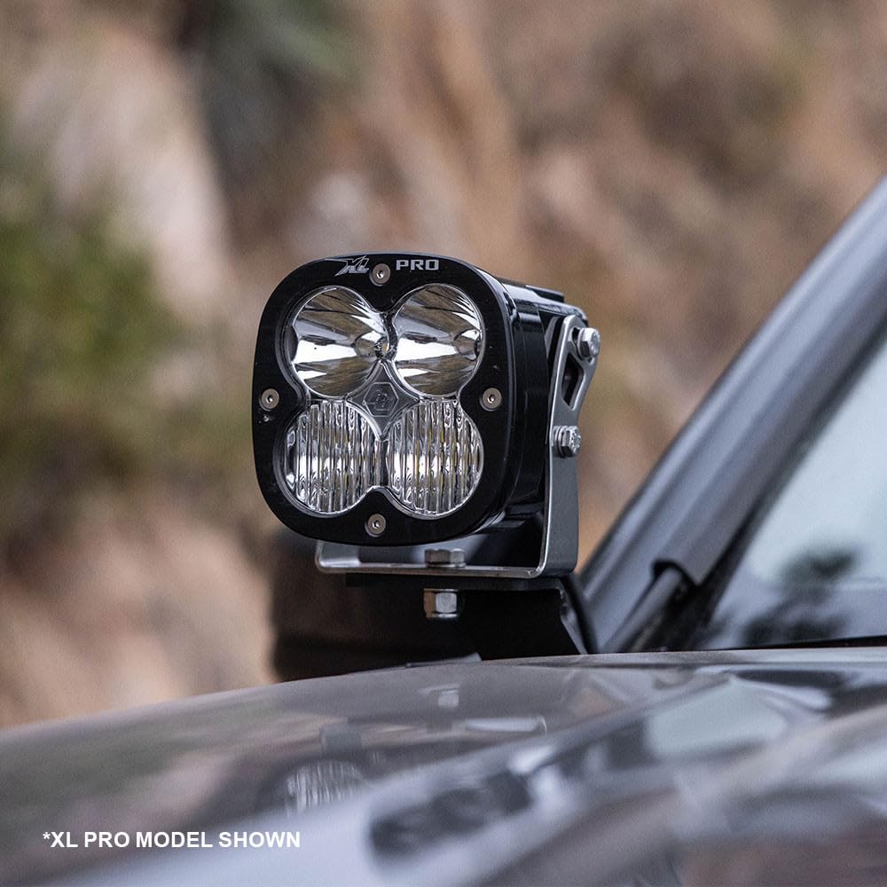Baja Designs A-Pillar Light Kit XL80 LED for Toyota Tacoma 2024+ - 9 PCS LED Light Kit with Toggle Harness, A-Pillar Brackets, and 2 Full Lens Replacement Kits (Driving Combo; Clear)