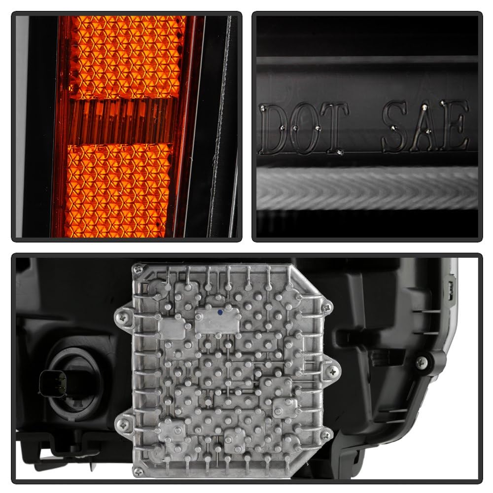 GMC Sierra Denali 16-18 Spyder (POE) Full LED w/DRL Projector Headlight - OE Left