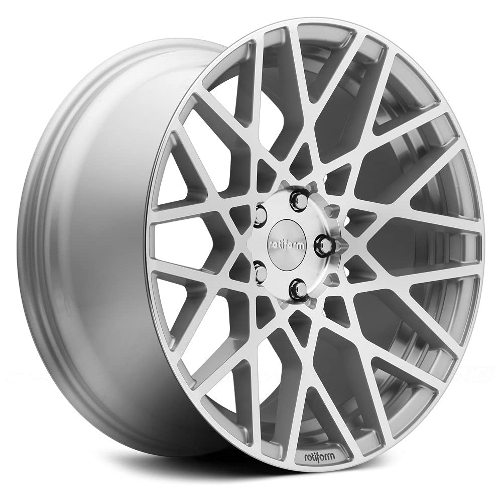 R110 Rotiform 19X8.5 5X112 GL-SLVR-MACH 35MM - R1101985F8+35