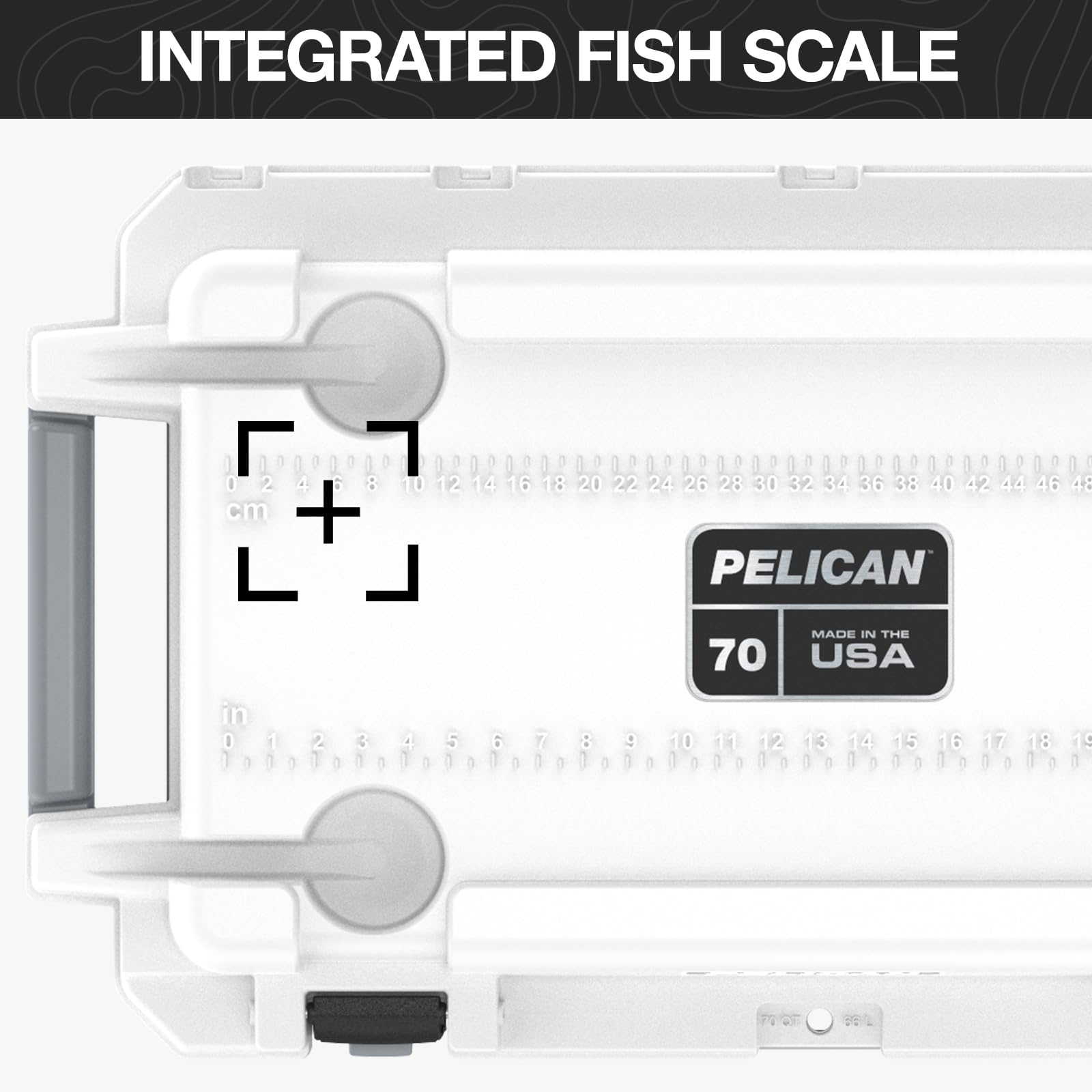 70 Quart Pelican Elite Cooler (White/Gray)