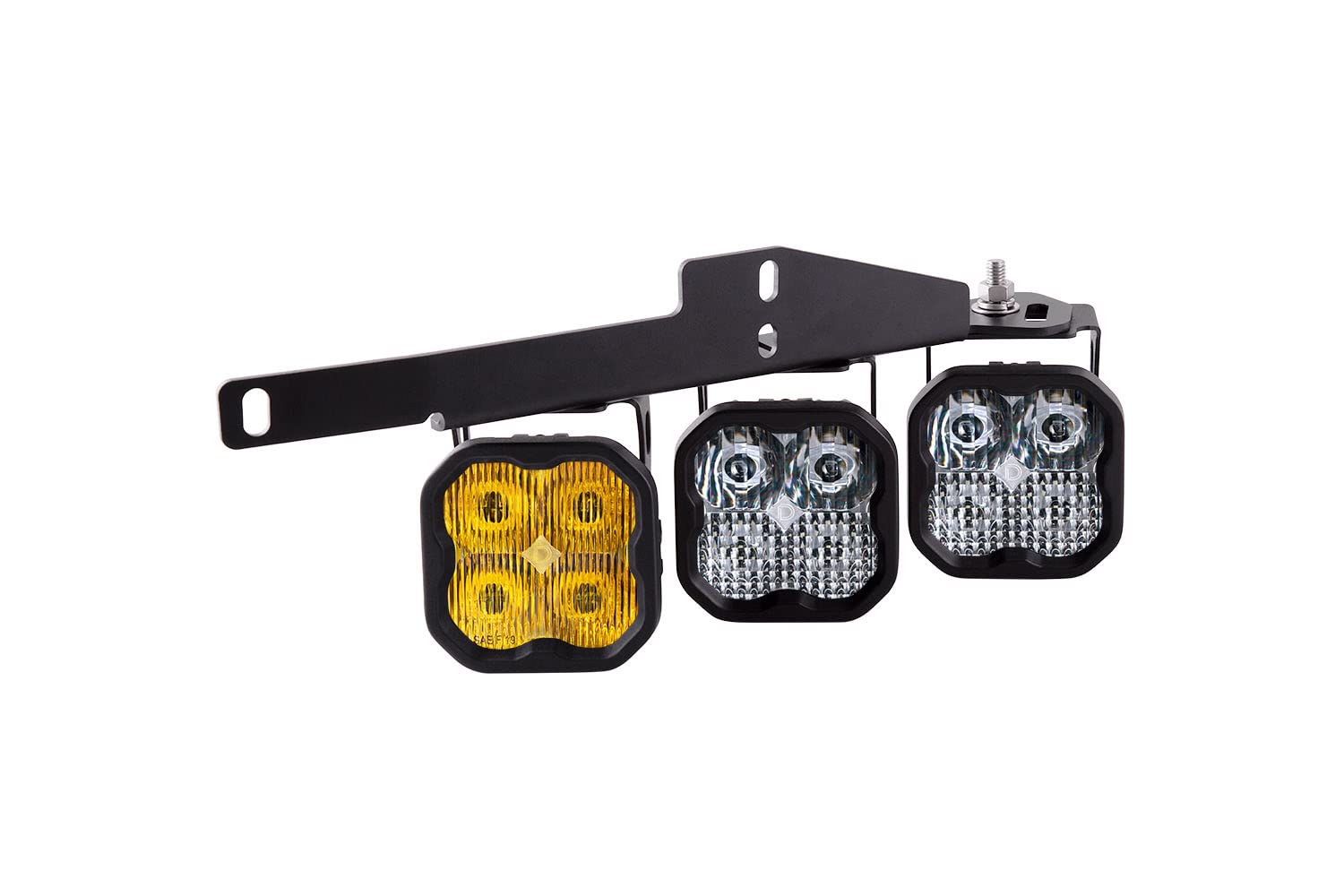 Diode Dynamics Fog Light Kit SS3 LED compatible with Ford Raptor 2017-2020 with Backlight, Max Cool White