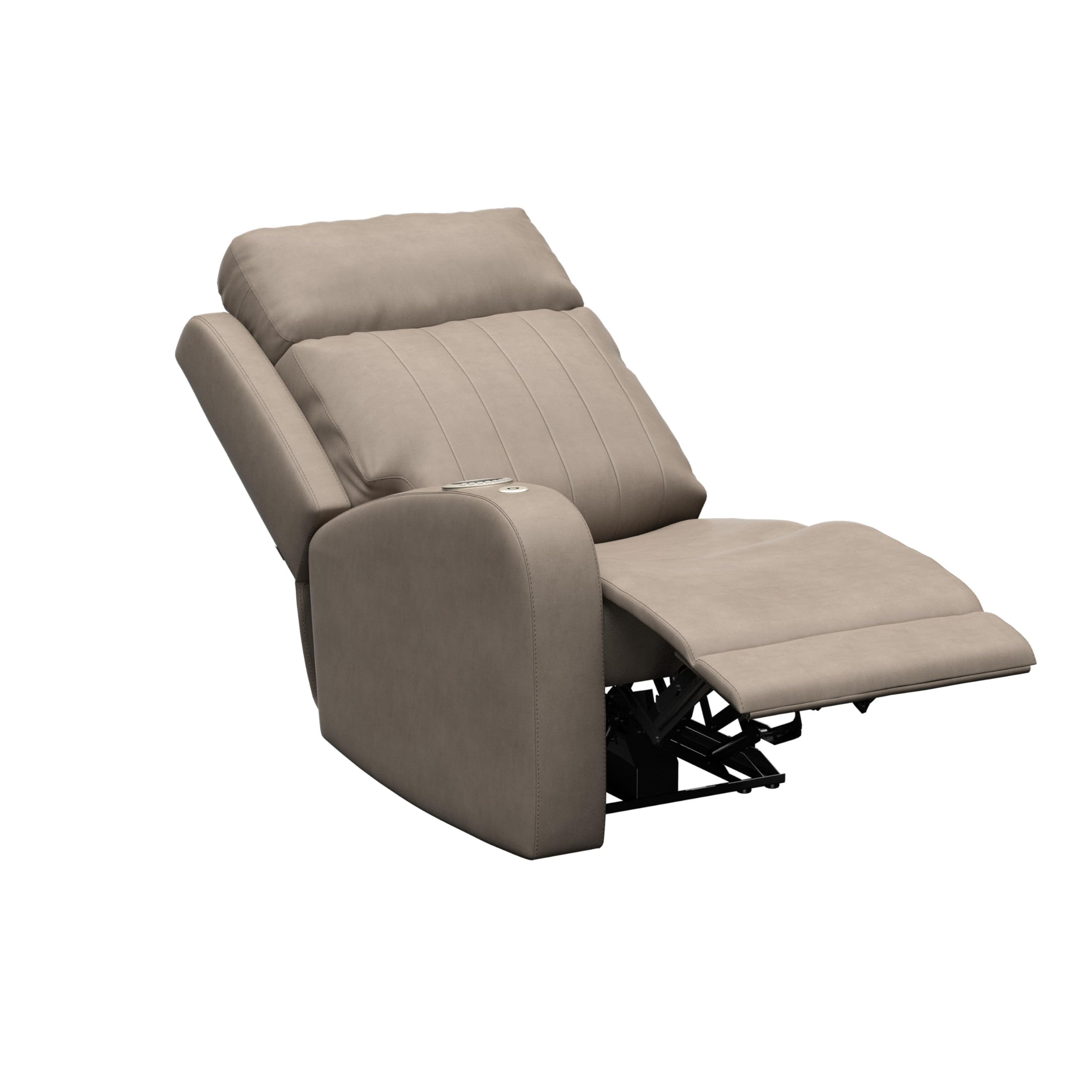 THOMAS PAYNE Driftwood Signature Seismic Series RV Theater Seating Right Arm Recliner with Power Adjustable Lumbar, Headrest, Reclining, Heating, Massage, Integrated Cupholder Controls - 2024044196