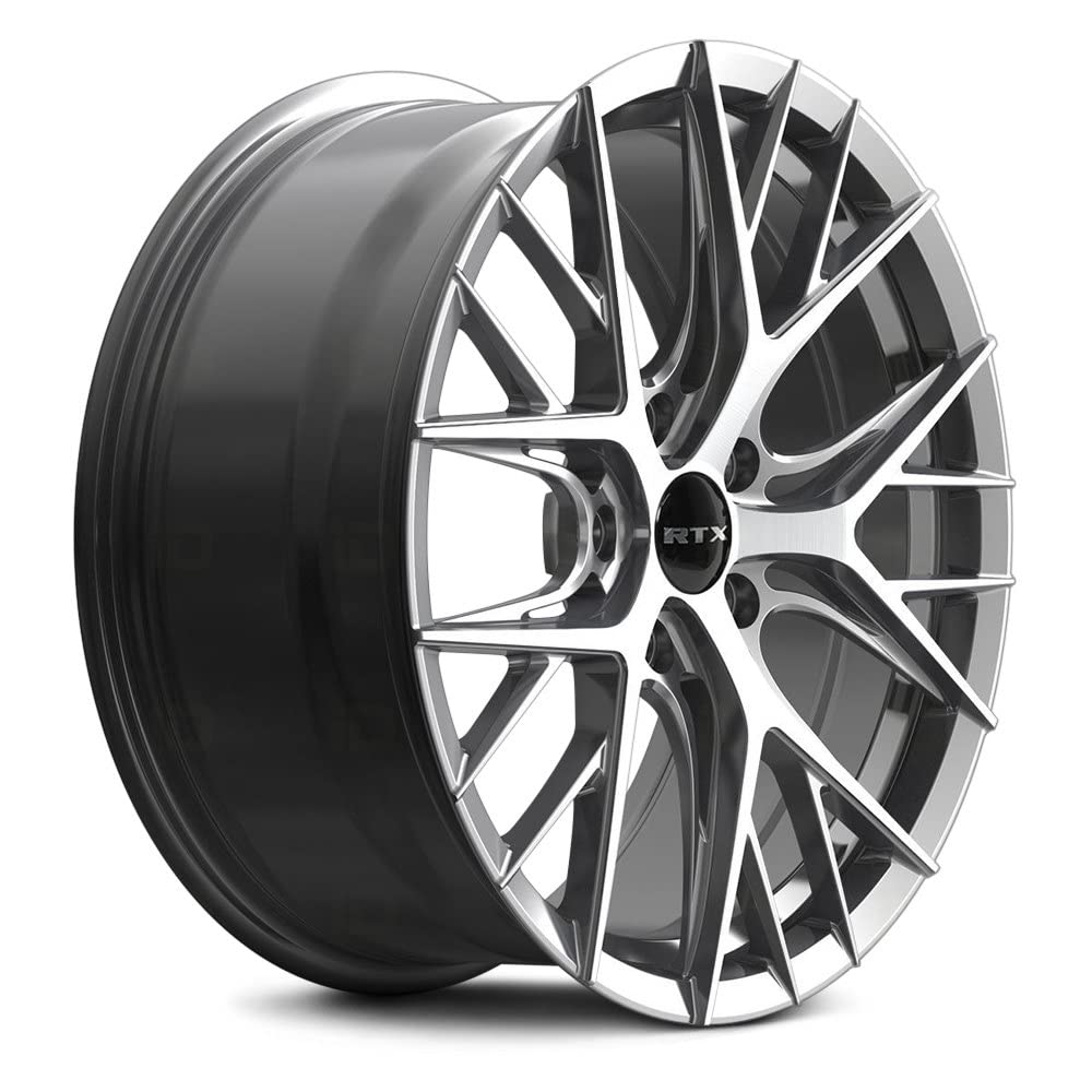 Custom RTX Valkyrie Wheel - 20x8.5, 38 Offset, 5x114.3 Bolt Pattern, 73.1mm Hub - Gunmetal with Machined Face Rim