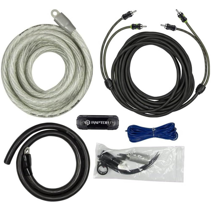 PRO Series RAPTOR by METRA Electronics 3800W 1/0 AWG AMP KIT with RCA Cable - R5A01