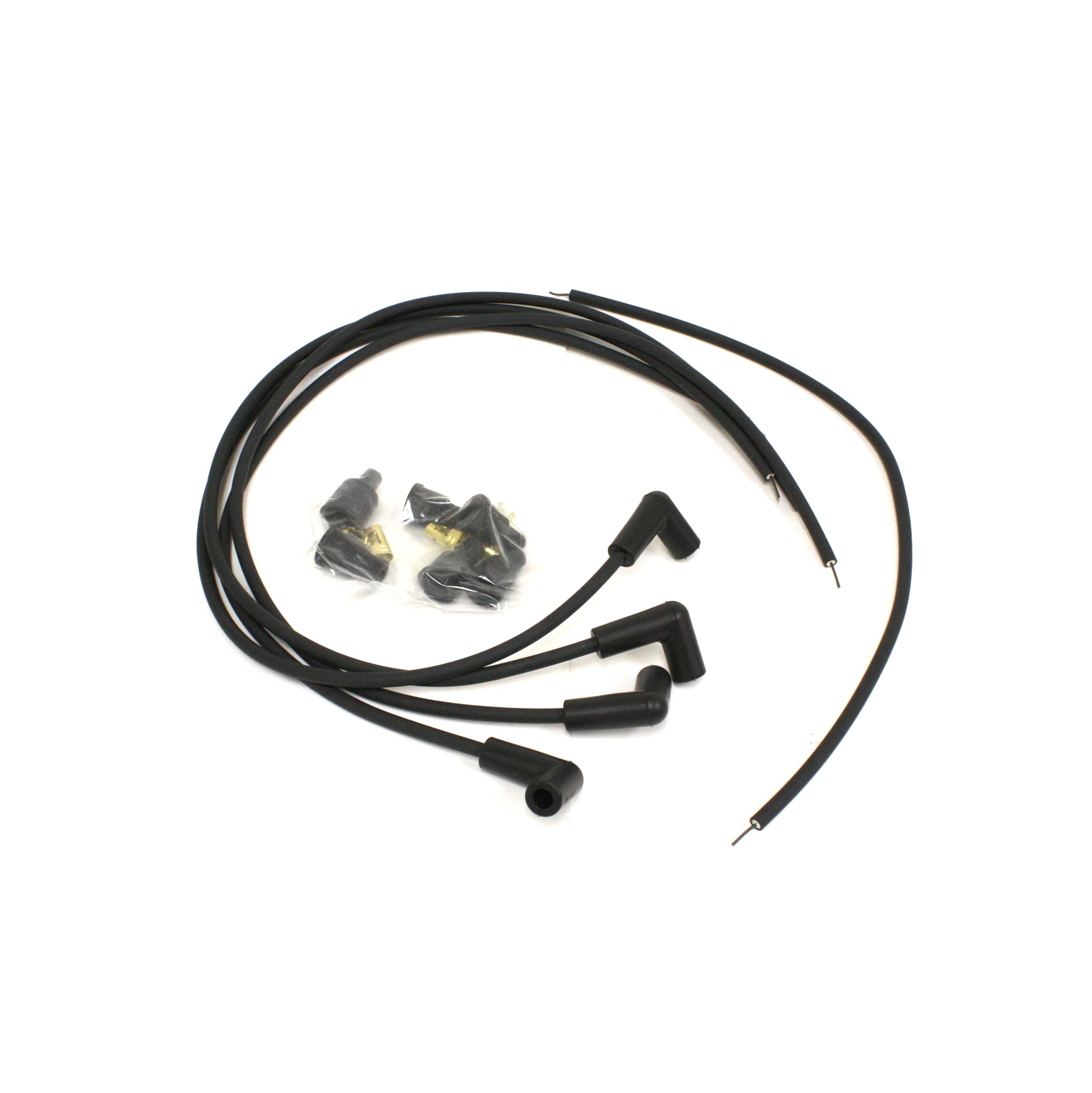 Flame-Thrower Pertronix 704190 Black Universal 90 Degree 4 Cylinder Spark Plug Wire