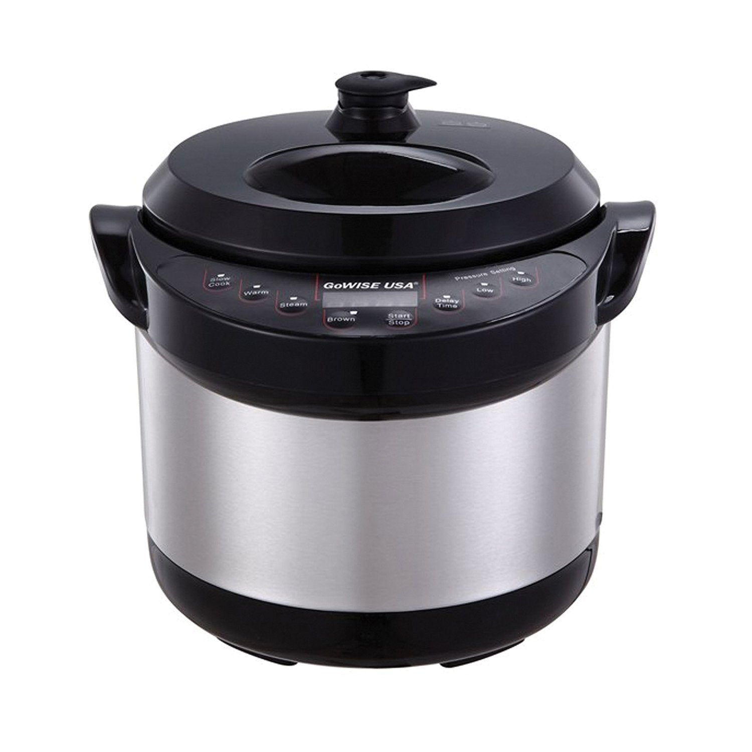 6 – In – 1 GoWISE USA Electric Stainless Steel Pressure Cooker/Slow Cooker 3 QT [parallel import goods] [並行輸入品]