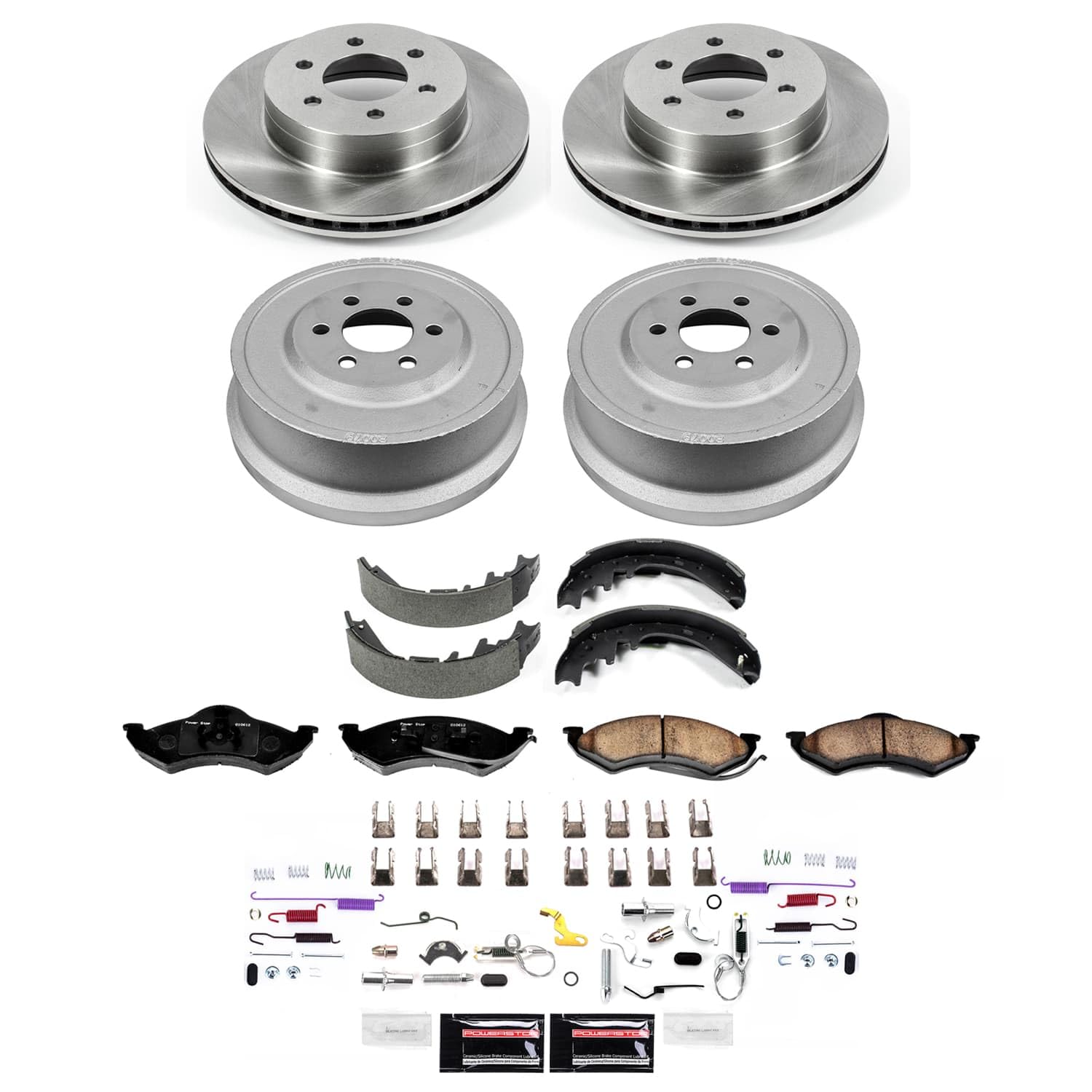Power Stop Front Track Day High-Performance Brake Pads and Rotors Kit TDBK6055 For BMW 335d 2011, BMW 335i 2011-2013, BMW 335i xDrive 2013, BMW 335is 2011-2013 [Application Specific]
