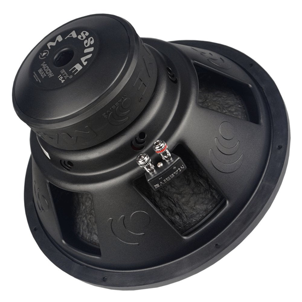 15" Massive Audio 1400 Watt Subwoofer Dual 4 Ohm Voice Coil GTX154