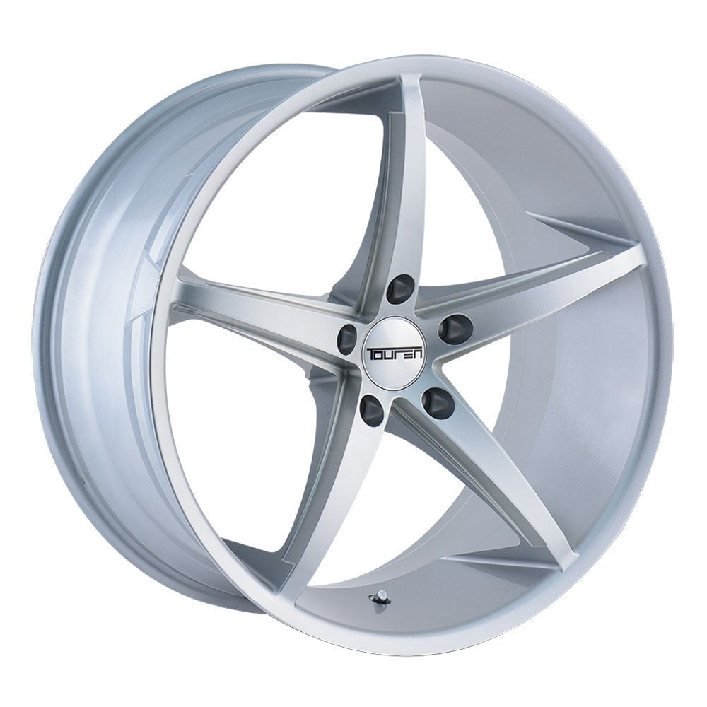 20x8.5 TR70, Bolt Pattern: 5x120/, Offset: 20, SILVER/MILLED SPOKES, set of 1