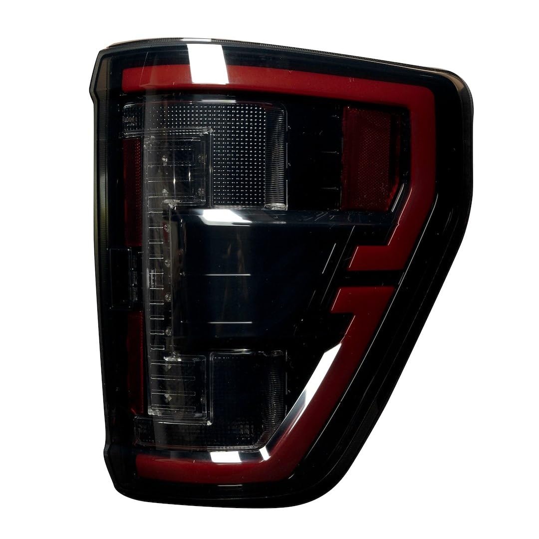 RECON - Ultra Bright Smoked LED Tail Lights Fits 2021-2023 F150 & Raptor (Replaces OEM LED style w/BLIS Only) SMOKED LENS