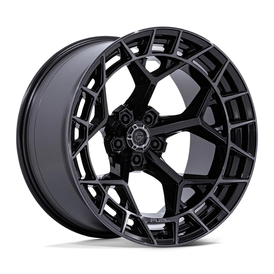 FUEL OFF-ROAD 20X10 FC873 CHARGER 5X5.0 4.79-18mm GLOSS BLACK BRUSHED FACE DARK TINT - FC873BT20105018N