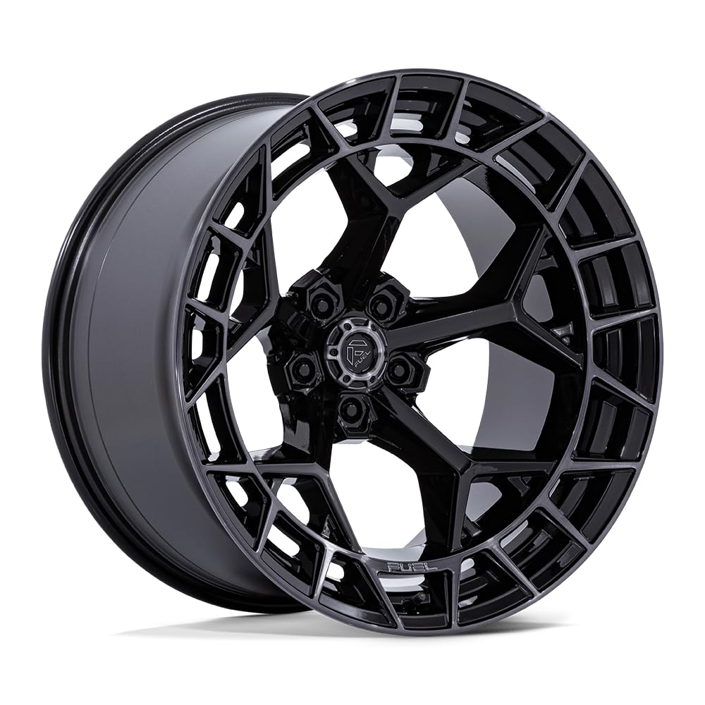 FC873 CHARGER FUEL OFF-ROAD 22X12 5X5.0 4.77-44mm GLOSS BLACK BRUSHED FACE DARK TINT - FC873BT22125044N