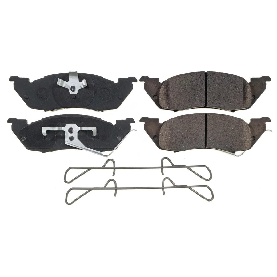 Power Stop Brake Kit Front For Dodge Dakota 1991-98 - Ceramic Brake Pads With Installation Hardware, 17-529