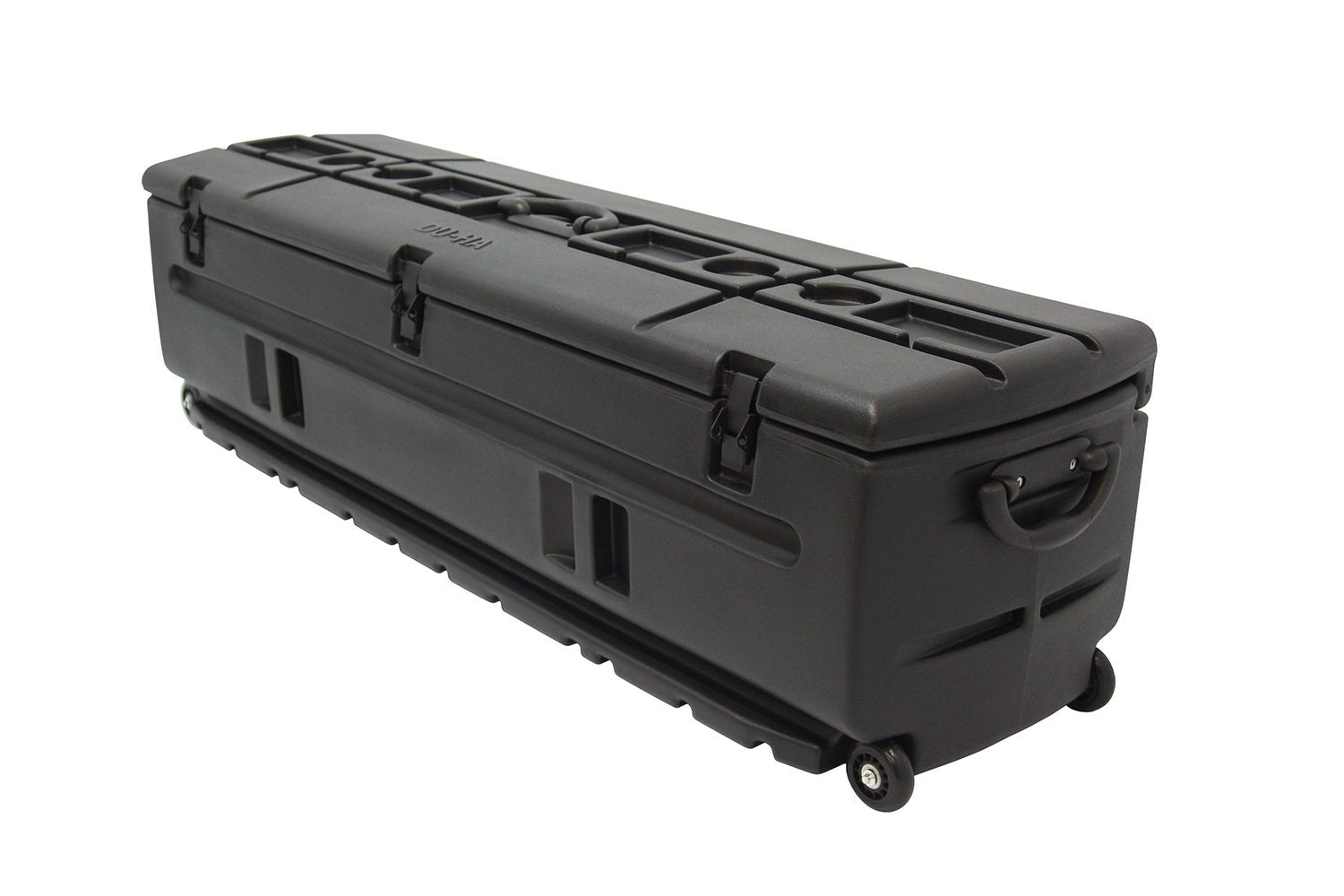 Black DU-HA Tote, Truck Storage Box | Heavy-Duty, Portable Rolling Tool Box or Gun Case for SUV's, Vans, Pickup Trucks, and More | 53 in x 15 in x 15 in | Includes Dividers | No Slide Bracket | 70103