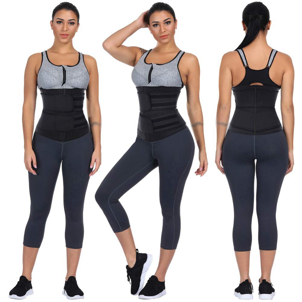 Women Waist Trainer, Neoprene Sweat Corset Trimmer Belt Adjustable Body Shaper for Women's Waist Cinchers Weight Loss