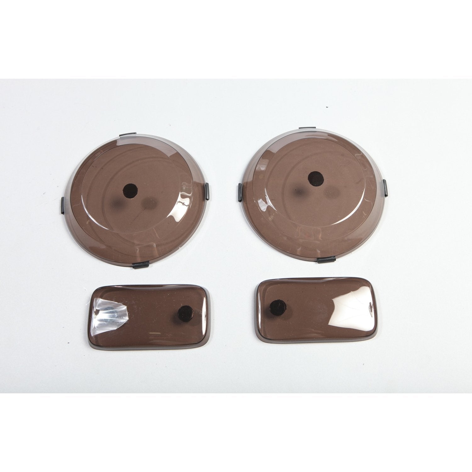 Light Cover Set, Rugged Ridge | Headlight/Turn Signal, Smoke | 11353.02 | Fits 1997-2006 Jeep Wrangler TJ/LJ