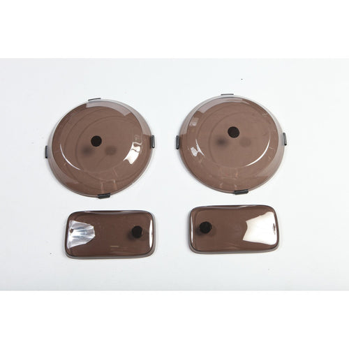 Light Cover Set, Rugged Ridge | Headlight/Turn Signal, Smoke | 11353.02 | Fits 1997-2006 Jeep Wrangler TJ/LJ