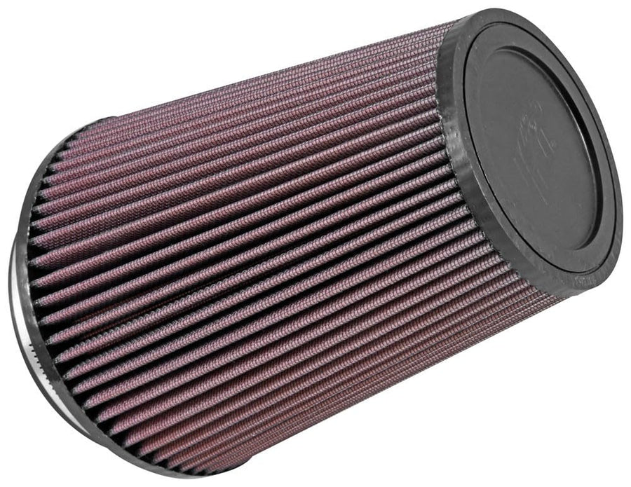 High-Flow K&N Original Lifetime Universal Clamp-On Air Filter: High Performance, Premium, Washable: Flange Diameter: 5 In, Filter Height: 8 In, Flange Length: 1 In, Shape: Round Tapered, RU-2805XD