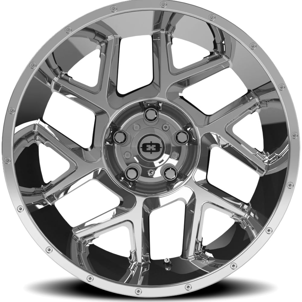 20x9 Vision Sliver 360 Chrome Wheel Rim 20" Inch +10mm 5x5"