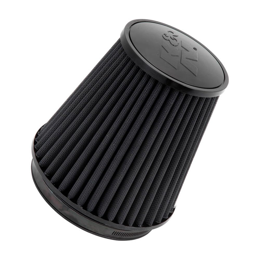 K&N Lifetime Dryflow Universal Clamp-On Air Filter: High Performance, Washable, Replacement Filter: Flange Diameter: 6 In, Filter Height: 7.5 In, Flange Length: 1 In, Shape: Round Tapered, RU-3101HBK