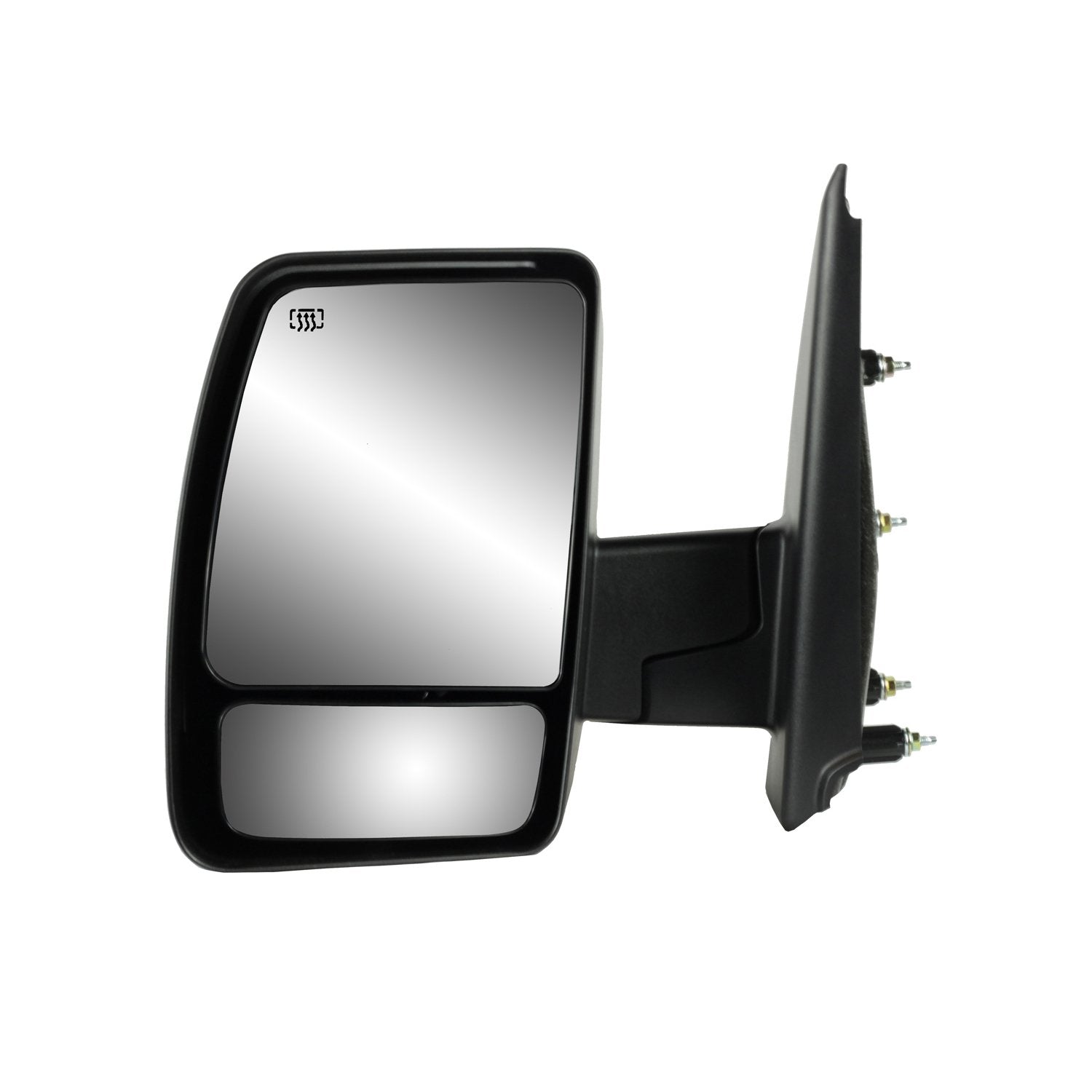 Fit System Driver Side Mirror 68116N for Nissan NV 1500, 2500, 3500, Textured Black, Dual Lens Foldaway, w/o Tow pkg, Manual
