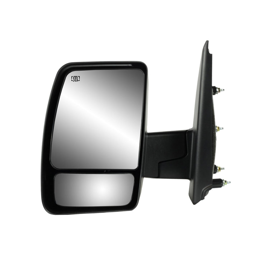 Fit System Driver Side Mirror 68116N for Nissan NV 1500, 2500, 3500, Textured Black, Dual Lens Foldaway, w/o Tow pkg, Manual