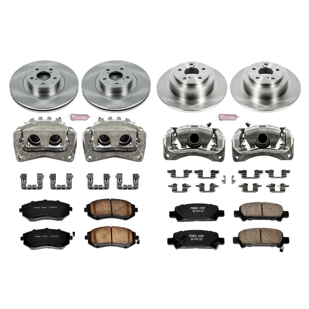Power Stop KCOE2748 1-Click Autospecialty OE Replacement Brake Kit with Calipers For Subaru Baja 2004-2006 [Model Specific]