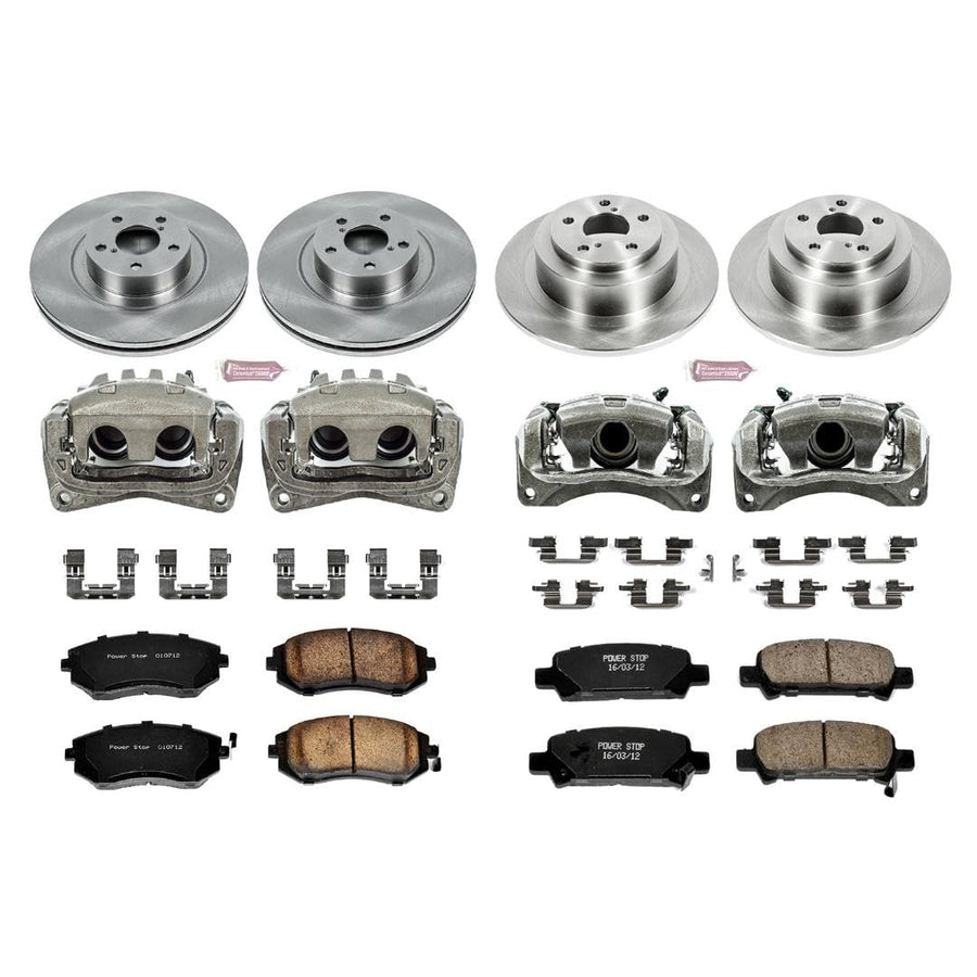 Power Stop KCOE2748 1-Click Autospecialty OE Replacement Brake Kit with Calipers For Subaru Baja 2004-2006 [Model Specific]