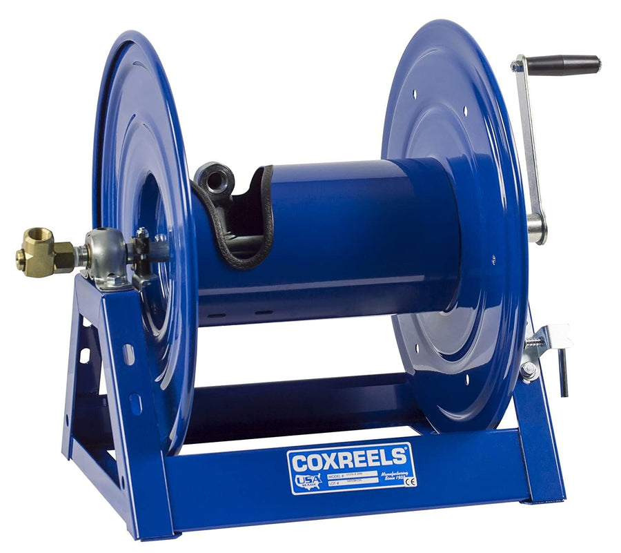 Coxreels Steel Hand Crank Hose Reel 1125-5-175 - 3,000 PSI - Holds ¾” x 175' Length Hose - Perfect for Air Compressor, Garden, Pressure Washer, Electric Hoses (Hose Not Included) Made in USA