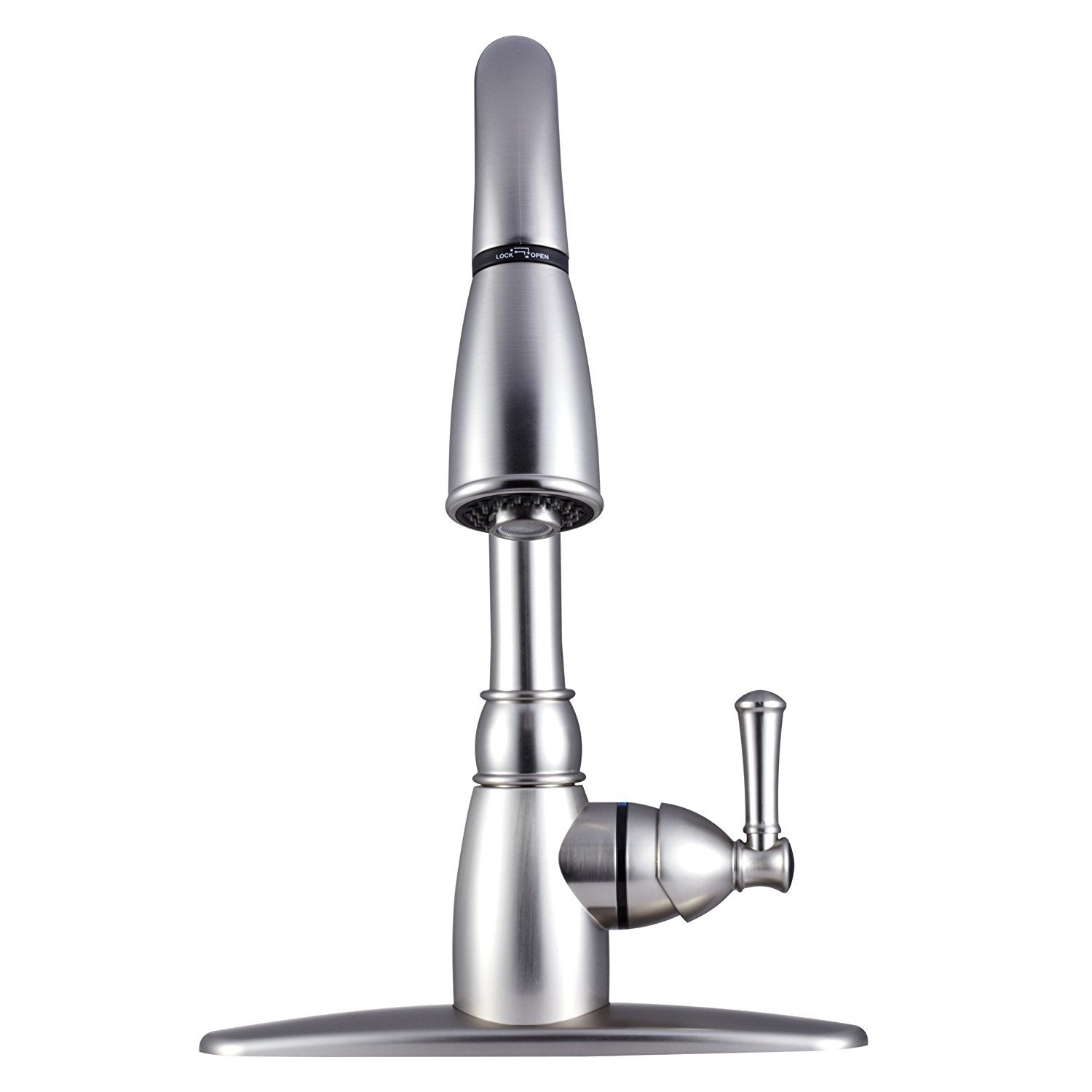 Dura Faucet RV DF-PK160-SN Non-Metallic Pull-Down Kitchen Sink Faucet (Brushed Satin Nickel)
