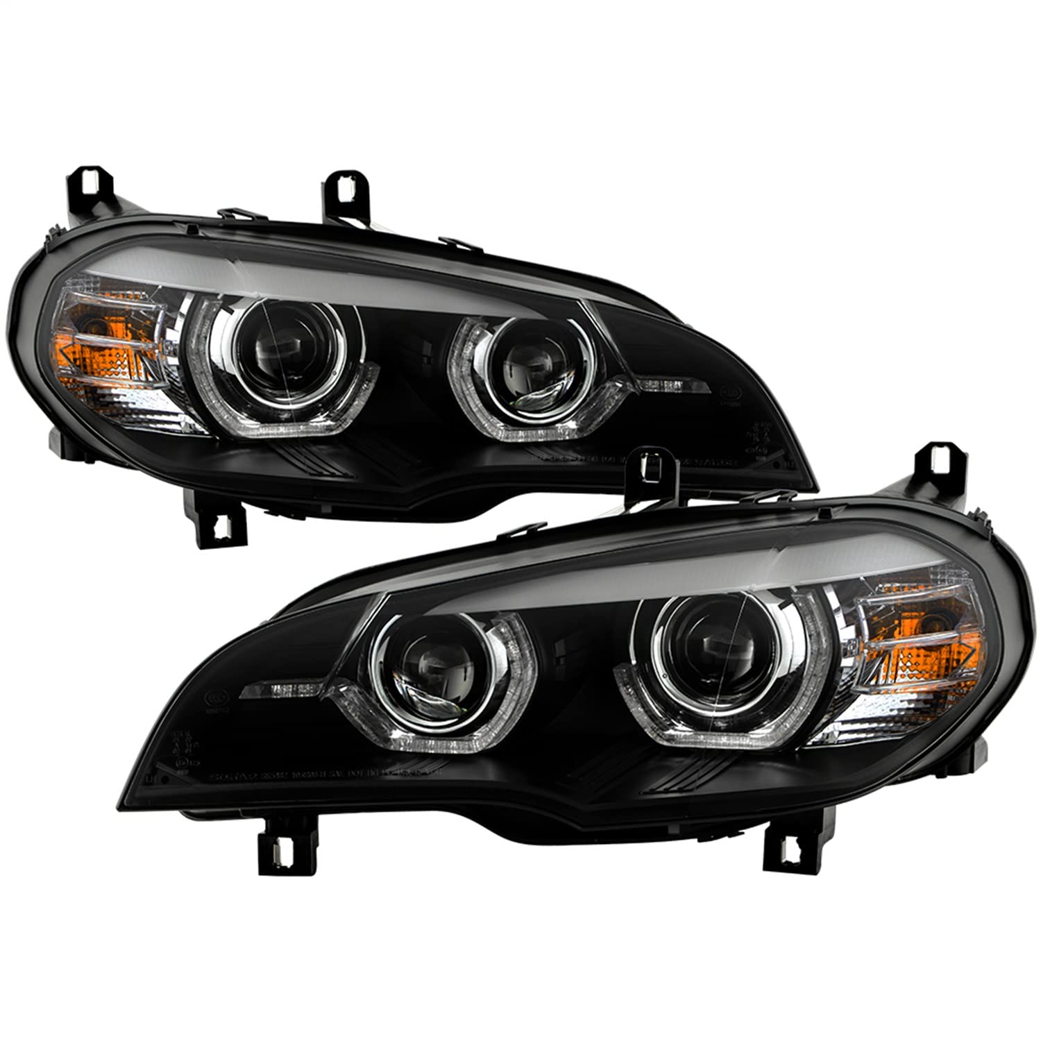 Projector Headlight Spyder - (PRO-YD-BMWE7007AFSHIDAP-BK)