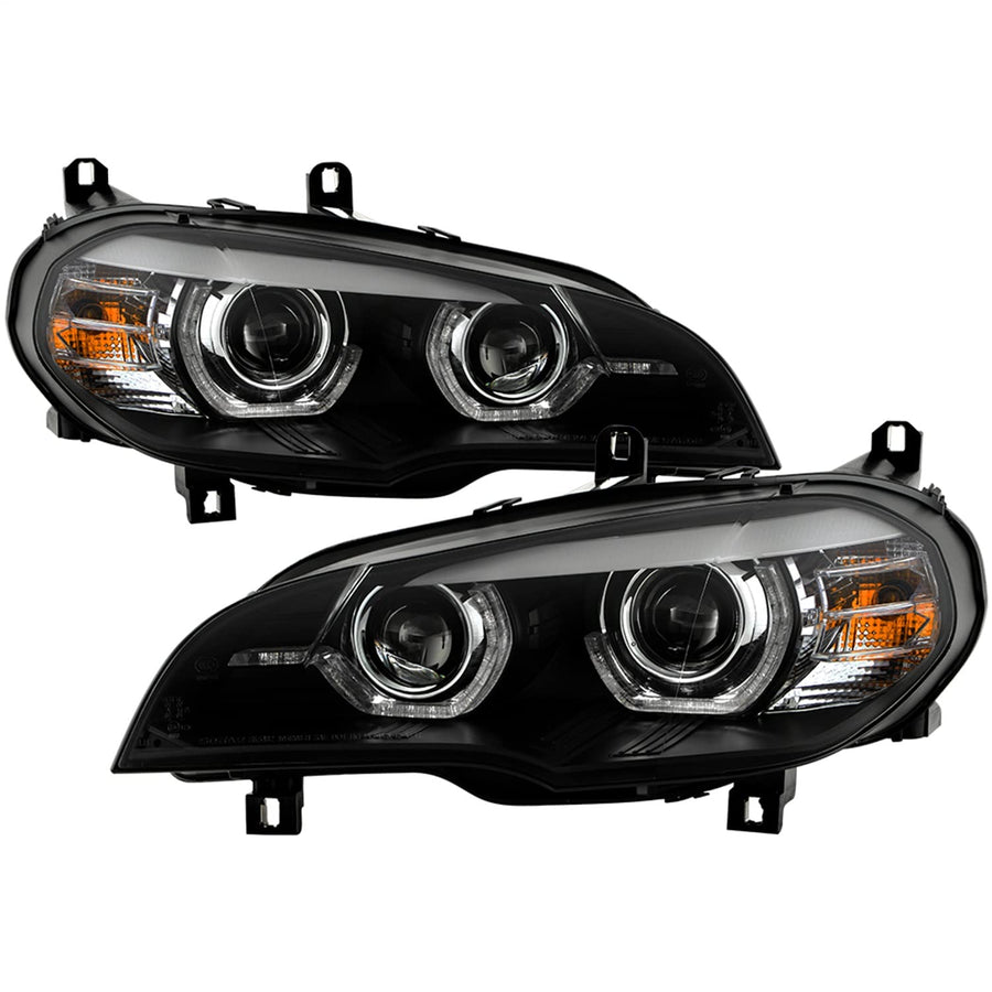 Projector Headlight Spyder - (PRO-YD-BMWE7007AFSHIDAP-BK)