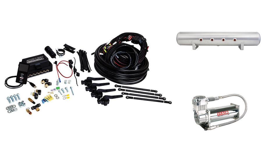 Air Lift 3H System 27698 (3/8" Air Line, 5 Gallon Lightweight Aluminum Tank, VIAIR 444C Compressor)