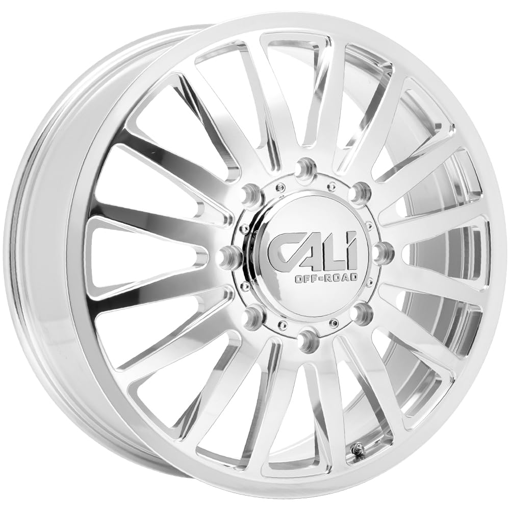 SUMMIT DUALLY Cali Off-Road Gloss Black Wheel with Painted (20 x 8.25 inches /8 x 200 mm, 115 mm Offset)