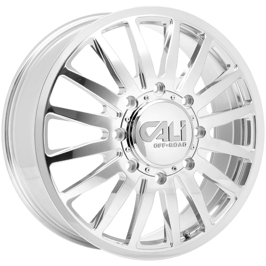 SUMMIT DUALLY Cali Off-Road Gloss Black Wheel with Painted (20 x 8.25 inches /8 x 200 mm, 115 mm Offset)