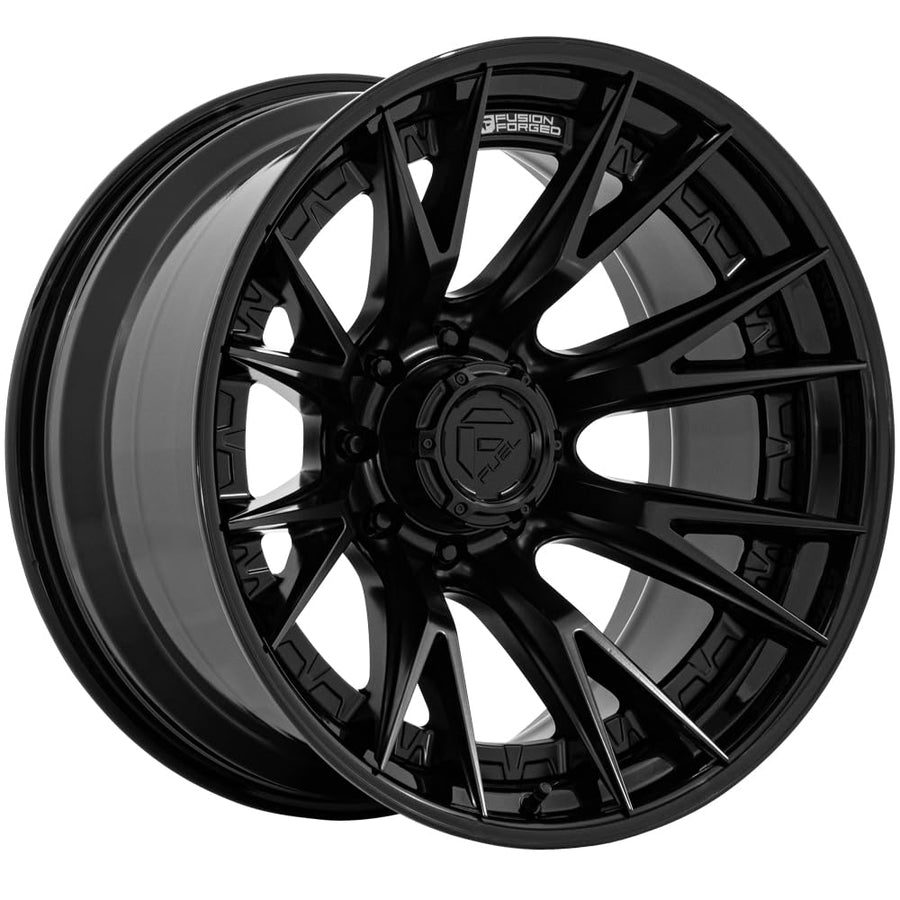 FUEL OFF-ROAD FC402 20X10 CATALYST 8X180 4.79-18mm MATTE BLACK WITH GLOSS BLACK LIP - FC402MX20108818N