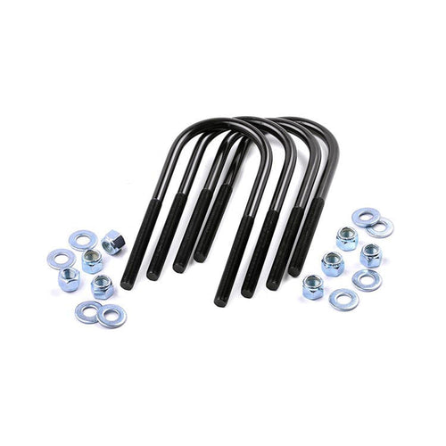 Rough Country U-Bolt Kit Round - 7.5" x 2.75", 1/2" Thread