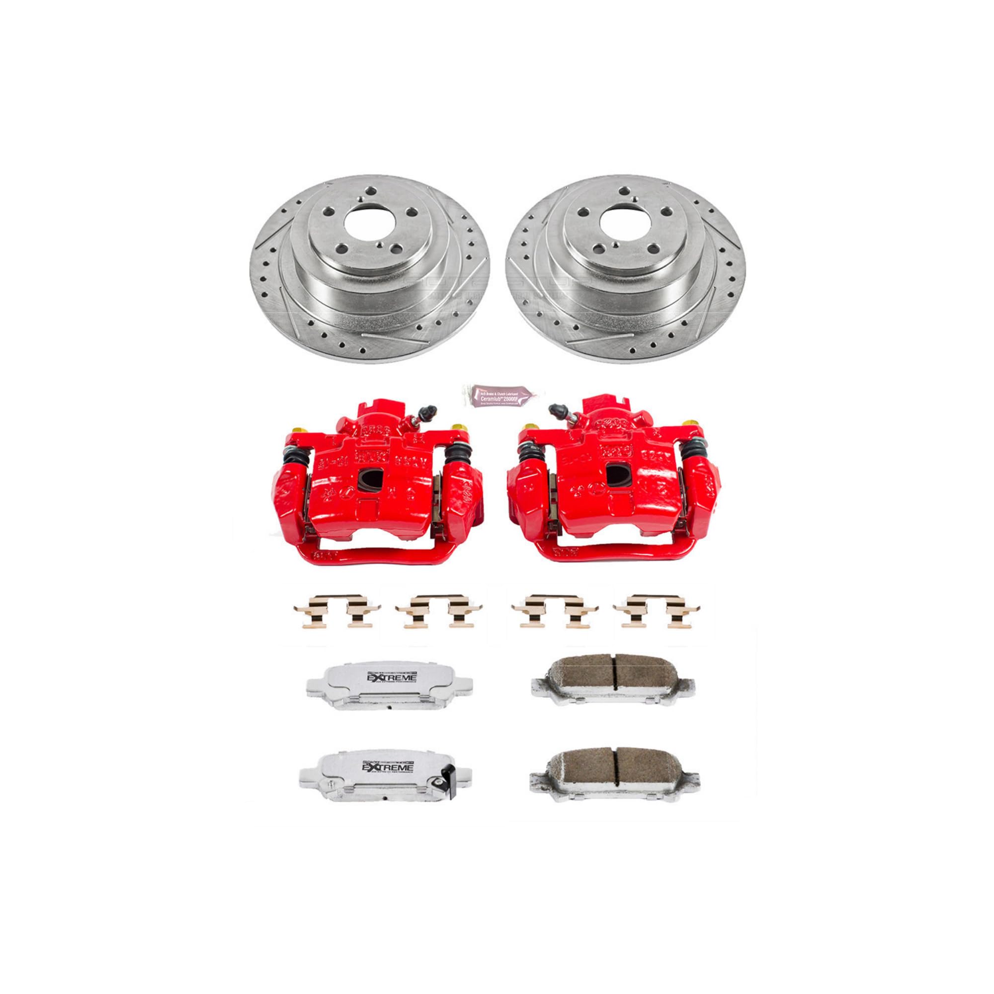 Power Stop Rear KC3124-26 Z26 Street Warrior Brake Kit Subaru For Subaru Baja 2003-2006, Subaru Legacy 2000-2004, Subaru Outback 2000-2004 [Model Specific]