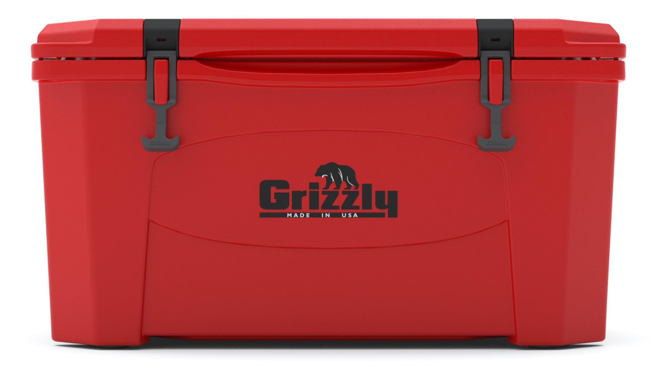 45 Cooler Grizzly | 45 qt Ice Chest Durable Rotomolded Insulated | Made in The USA | Warranty for Life | for Beach Boat Camping Fishing Hunting | G45 | Red