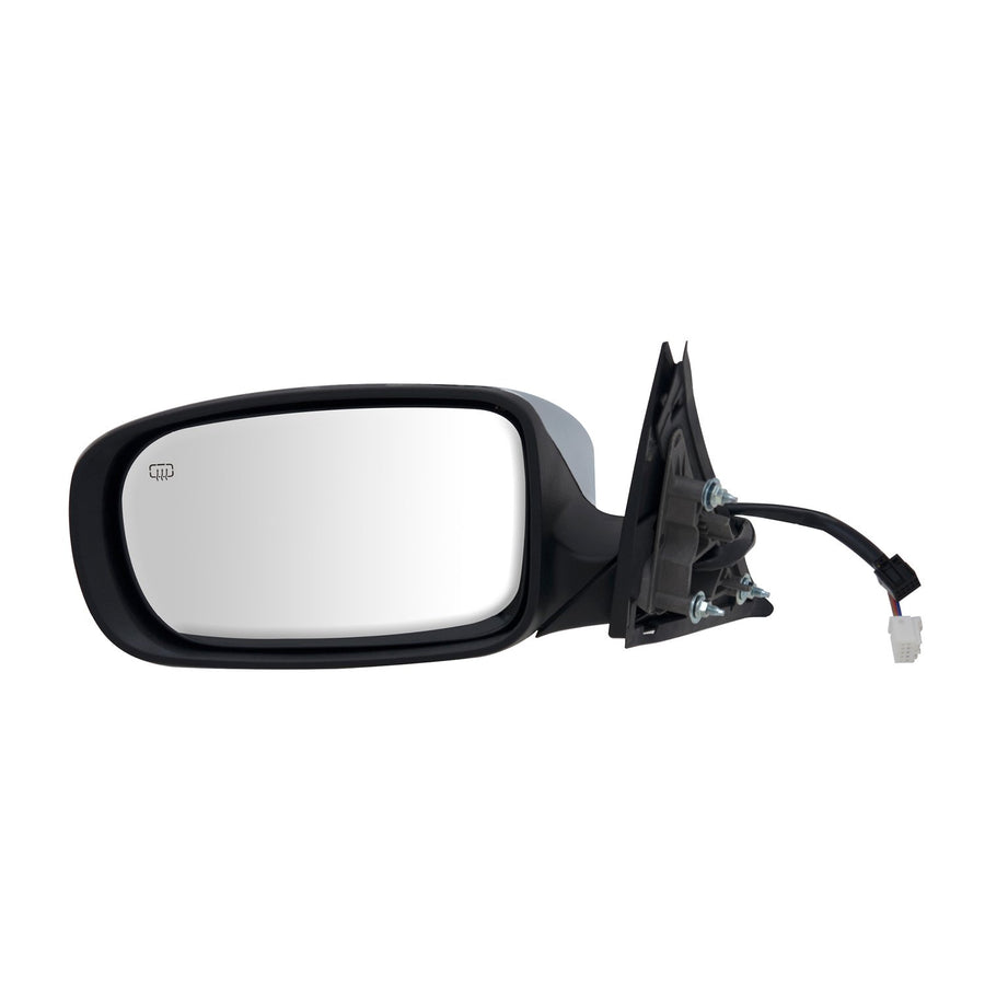 Driver Side Fit System Mirror for Chrysler 300 Sedan, Code GTR, Textured Black w/Chrome Cover, Foldaway, w/o Memory, Heated Power