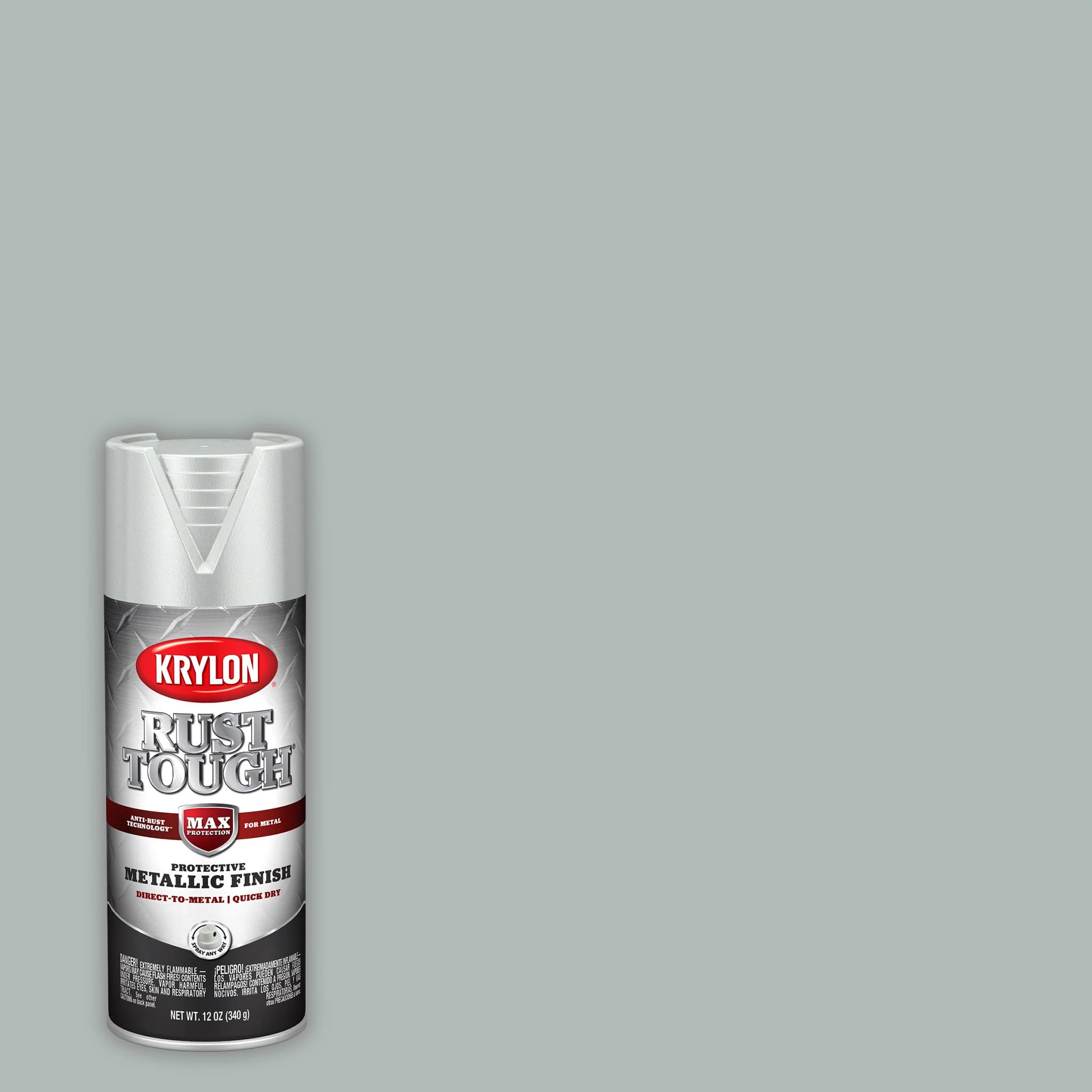 Krylon 'Rust Tough' Silver Metallic Rust Preventive Enamel K09232007 - 12 oz. Aerosol