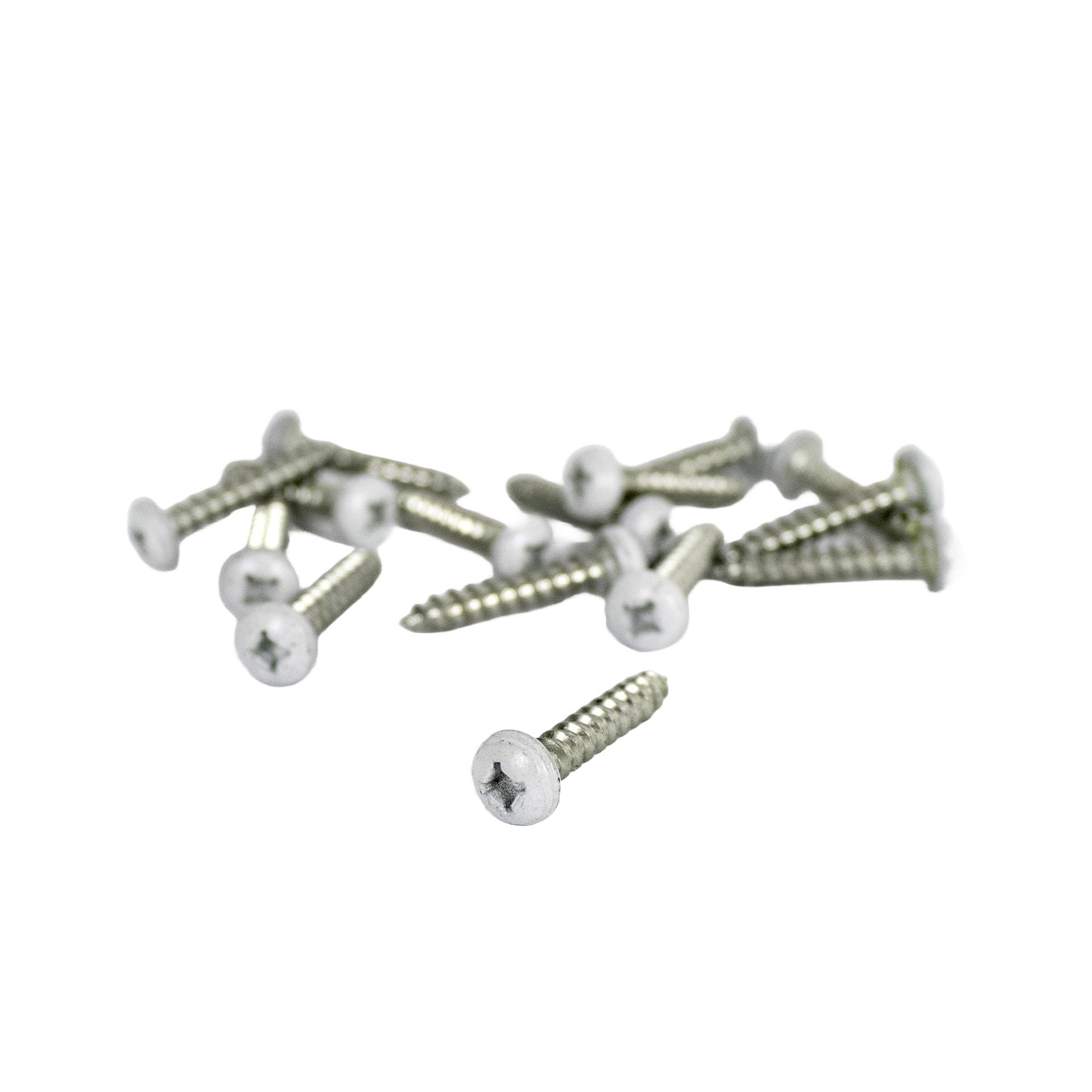 Screws ICON 14690, Qty 15, Painted, Fender Installation, Polar White