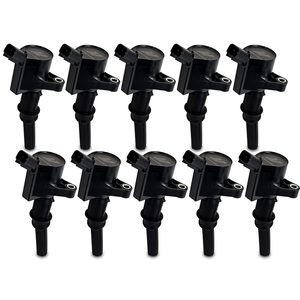 Mishimoto Set of 10 Ignition Coil, Compatible with Ford F-150 2001-2010