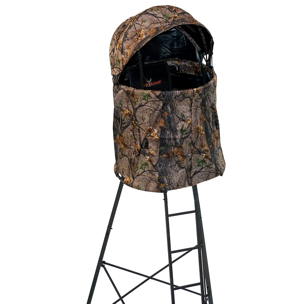 Big Game Cover-All Blind Whitetail Deer Elk Above Mule Hunting Outdoors Camo Pattern Kit for Apex Treestand