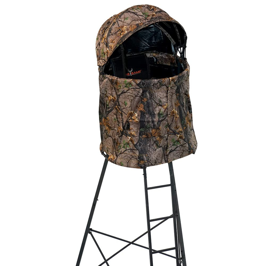 Big Game Cover-All Blind Whitetail Deer Elk Above Mule Hunting Outdoors Camo Pattern Kit for Apex Treestand